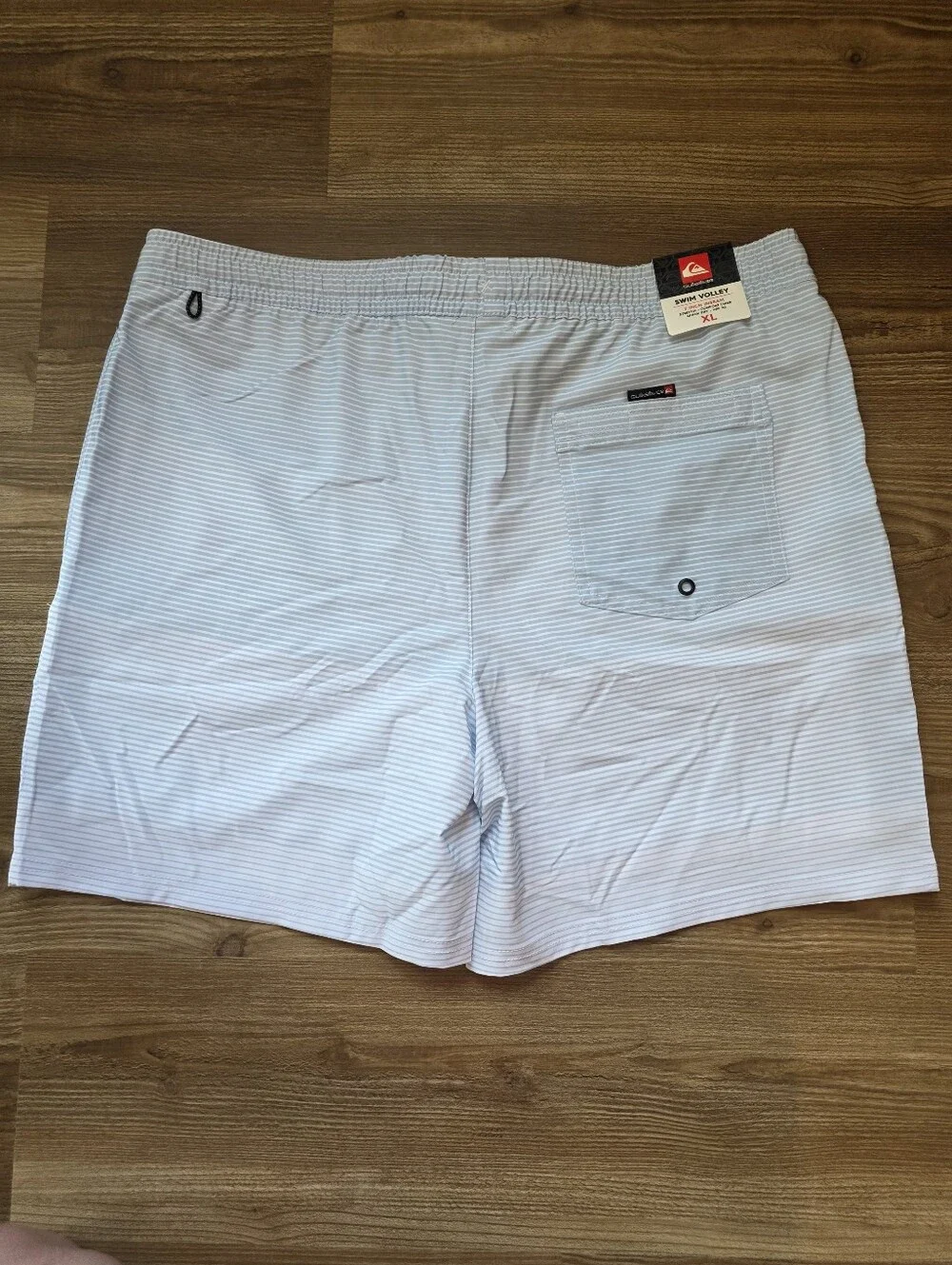 🔹️NWT Quicksilver Blue Stripe Deluxe Quick Dry Swim Shorts Men's XLarge